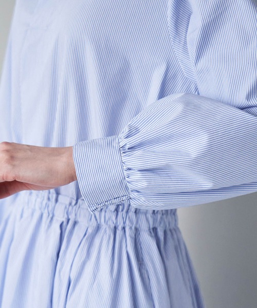 ROPE' PICNIC(ロペピクニック)の「着丈が選べる/ストライプワンピース(ワンピース・レディース・サックスブルー/ピンク系その他/ネイビー・T38/38)」の17枚目の写真