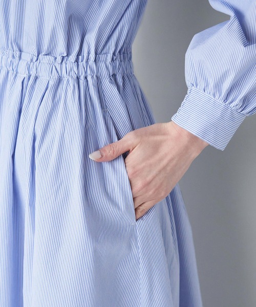 ROPE' PICNIC(ロペピクニック)の「着丈が選べる/ストライプワンピース(ワンピース・レディース・サックスブルー/ピンク系その他/ネイビー・T38/38)」の18枚目の写真