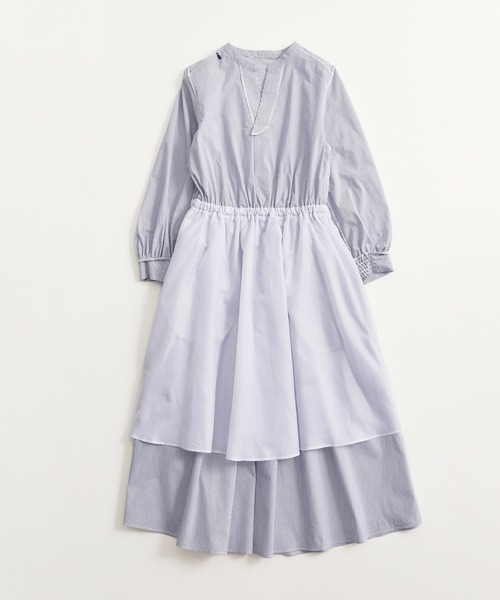 ROPE' PICNIC(ロペピクニック)の「着丈が選べる/ストライプワンピース(ワンピース・レディース・サックスブルー/ピンク系その他/ネイビー・T38/38)」の21枚目の写真