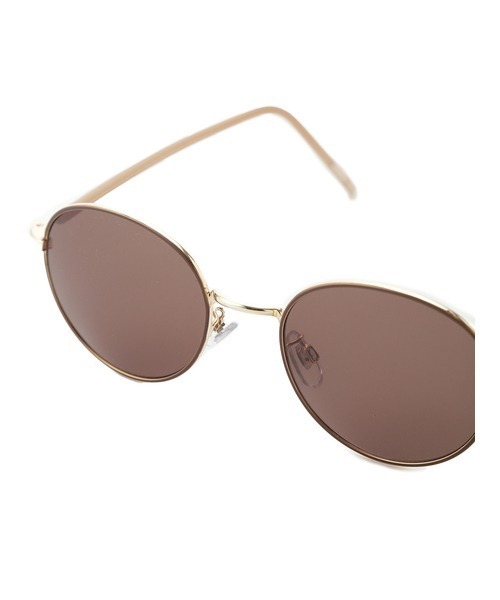 Mila Owen（ミラオーウェン）の「ラウンドスリムフレームサングラス（サングラス・レディース・ブラック/ベージュ・FREE）」の6枚目の写真