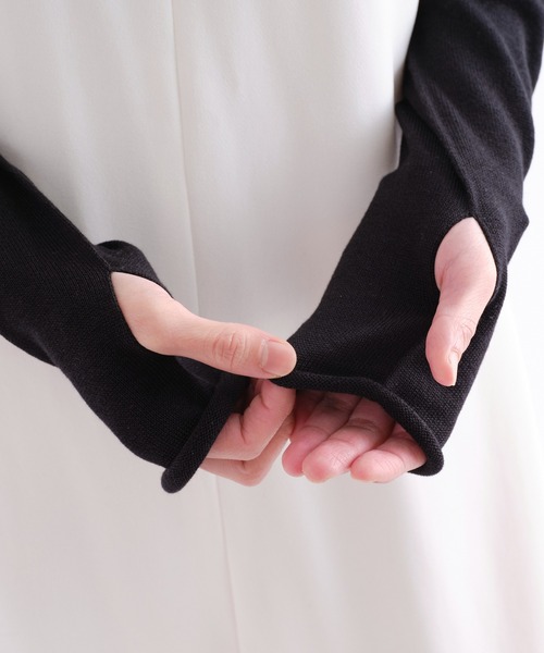 BIRTHDAY BAR（バースデイバー）の「UV保湿 アームカバー（アームカバー・レディース・ベージュ/ブラック・フリー）」の5枚目の写真