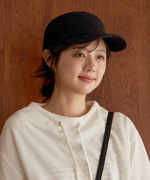 ikka(イッカ)の「ベーシックキャップ(キャップ・レディース・ネイビー/ベージュ/キャメル/ブラック/オフホワイト・FREE)」の19枚目の写真