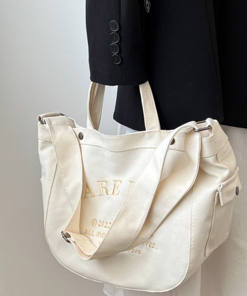 EPICKS（エピックス）の「2WAYロゴ刺繍太ベルトショルダーバッグ