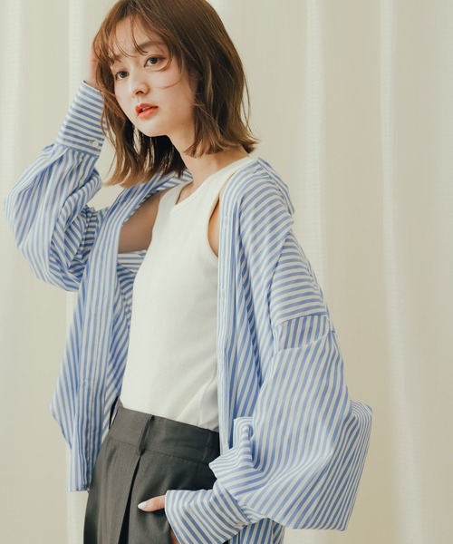 SENSE OF PLACE by URBAN RESEARCH（センスオブプレイスバイアーバンリサーチ）の「2WAYタンクトップ（タンクトップ・レディース・ブラック/ベージュ/パープル/アイボリー・ONE）」の8枚目の写真