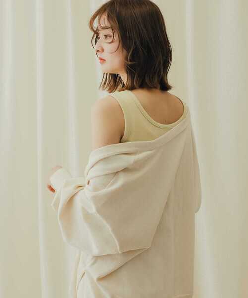 SENSE OF PLACE by URBAN RESEARCH（センスオブプレイスバイアーバンリサーチ）の「2WAYタンクトップ（タンクトップ・レディース・ブラック/ベージュ/パープル/アイボリー・ONE）」の12枚目の写真