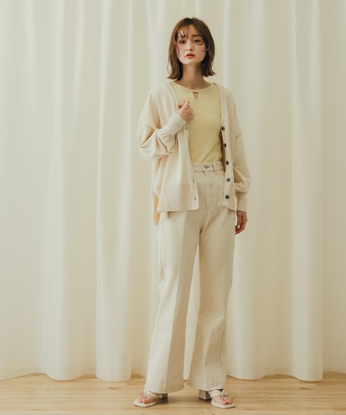 SENSE OF PLACE by URBAN RESEARCH（センスオブプレイスバイアーバンリサーチ）の「2WAYタンクトップ（タンクトップ・レディース・ブラック/ベージュ/パープル/アイボリー・ONE）」の13枚目の写真