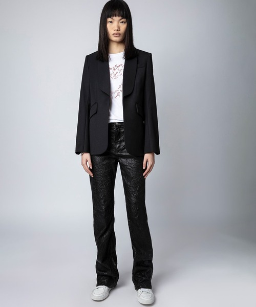 ZADIG&VOLTAIRE(ザディグ エ ヴォルテール)の「SKINNY HEART ST VALENTIN(Tシャツ/カットソー・レディース・ホワイト・XS/S/M/L)」の3枚目の写真