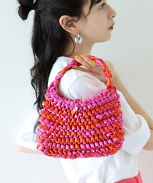 Ray BEAMS | Ray BEAMS / サテン リボン バッグ(ハンドバッグ)