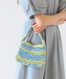 Ray BEAMS | Ray BEAMS / サテン リボン バッグ(ハンドバッグ)