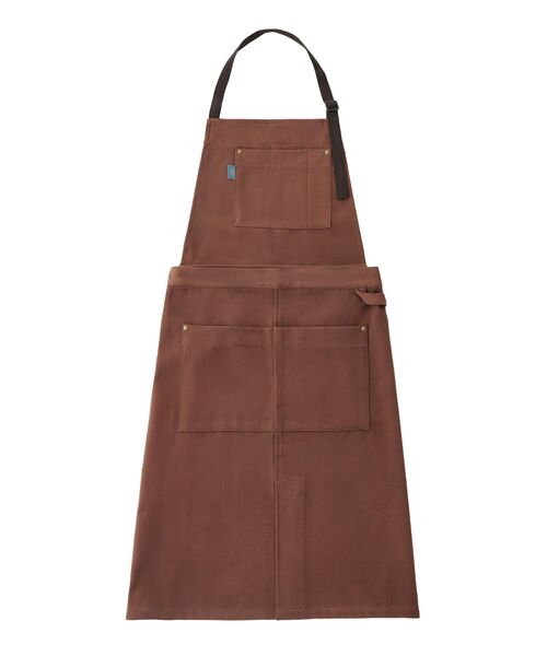BRUNO(ブルーノ)の「BRUNO ブルーノ スイッチロン カフェ エプロン BHK287(エプロン・レディース・ブルー/ブラウン/ブラウン系その他・フリ-)」の2枚目の写真