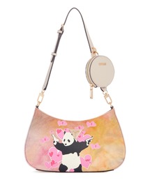 Guess | GUESS X BRANDALISED(R) WITH GRAFFITI BY BANKSY Top Zip Shoulder Bag(ショルダーバッグ)