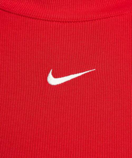 ナイキ スポーツウェア エッセンシャル ウィメンズ リブ モックネック ロングスリーブ トップ / Nike Sportswear Essential Women's Ribbed Mock-Neck Long-Sleeve Top＜XS-2XL 展開＞（Tシャツ/カットソー）｜NIKE（ナイキ）