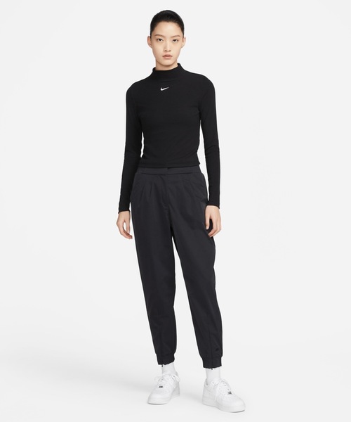 ナイキ スポーツウェア エッセンシャル ウィメンズ リブ モックネック ロングスリーブ トップ / Nike Sportswear Essential Women's Ribbed Mock-Neck Long-Sleeve Top＜XS-2XL 展開＞（Tシャツ/カットソー）｜NIKE（ナイキ）