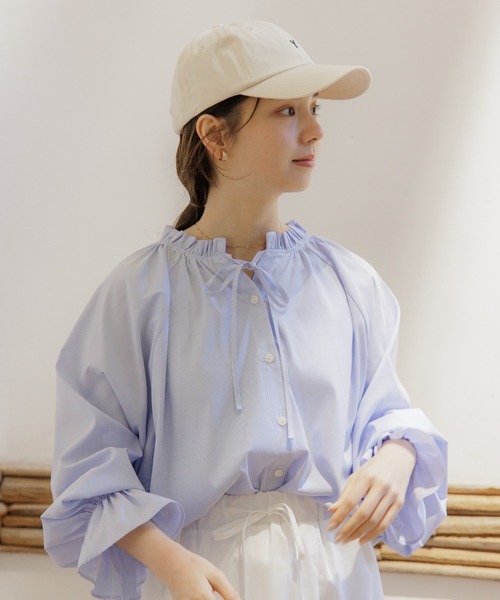 flower(フラワー)の「リトルワイキャップ(キャップ・レディース・アイボリー/ブラウン・FREE)」の6枚目の写真