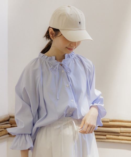 flower(フラワー)の「リトルワイキャップ(キャップ・レディース・アイボリー/ブラウン・FREE)」の9枚目の写真