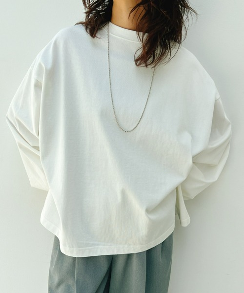 y/m（イム）の「ボリュームスリーブカットロンT（Tシャツ/カットソー