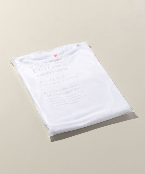 HANES（ヘインズ）の「【別注】 ＜Hanes（ヘインズ）＞ 3PACK T-SHIRTS/パックTシャツ（Tシャツ/カットソー・メンズ・ホワイト/ブラック・M/XS/L/XL/S）」の13枚目の写真