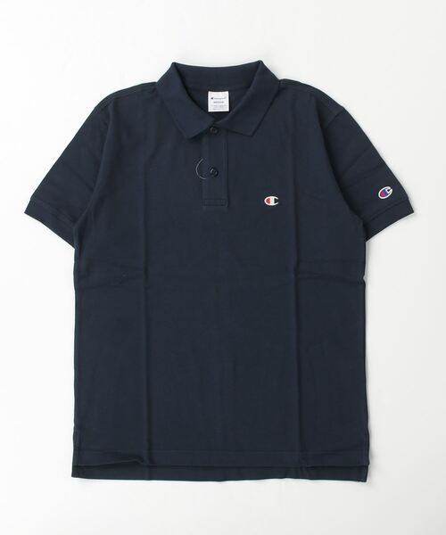 Champion（チャンピオン）の「チャンピオン  SHORT SLEEVE POLO SHIRT_（ポロシャツ・メンズ・ホワイト/ブラック/ネイビー・M/L/LL）」の3枚目の写真
