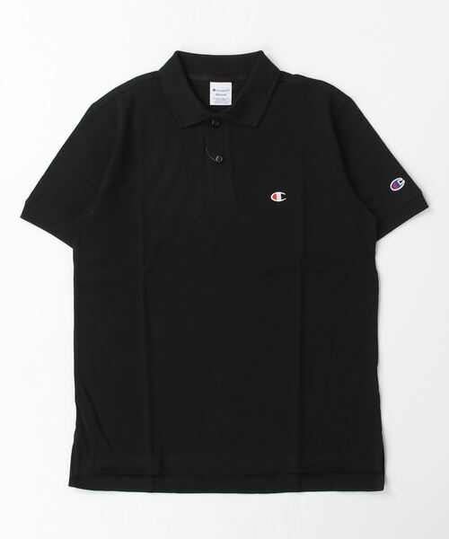 Champion（チャンピオン）の「チャンピオン  SHORT SLEEVE POLO SHIRT_（ポロシャツ・メンズ・ホワイト/ブラック/ネイビー・M/L/LL）」の2枚目の写真