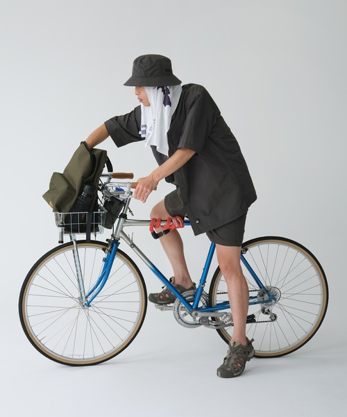 FIRST DOWN(ファーストダウン)の「バケットハット リコンフィー ナイロン タスラン(ハット・メンズ・ウィート/チャコールグレー/ダークグリーン・F)」の6枚目の写真