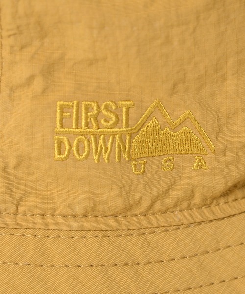 FIRST DOWN(ファーストダウン)の「バケットハット リコンフィー ナイロン タスラン(ハット・メンズ・ウィート/チャコールグレー/ダークグリーン・F)」の7枚目の写真