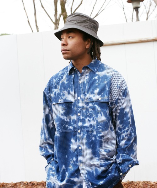 FIRST DOWN(ファーストダウン)の「バケットハット リコンフィー ナイロン タスラン(ハット・メンズ・ウィート/チャコールグレー/ダークグリーン・F)」の12枚目の写真