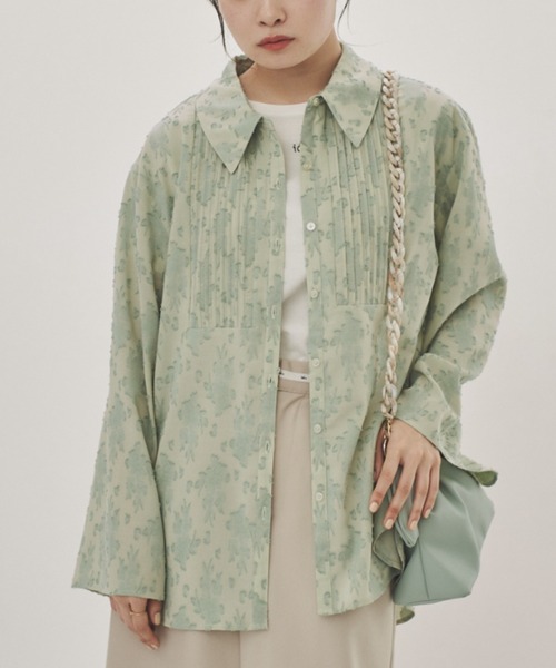 ニードルズ　花柄　シアーシャツ NEEDLES [ニードルズ] 23SS Cabana Shirt-C/Pe/R-Lace Cloth