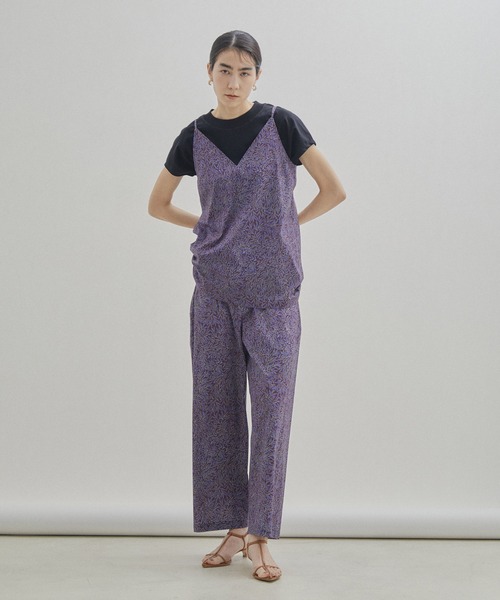 SALON adam et rope'（サロン アダム エ ロペ）の「【LIBERTY】【セットアップ対応・洗える】リバティプリントイージーリラックスパンツ（その他パンツ・レディース・ピンク/ブラウン/ブラック・FREE）」の16枚目の写真