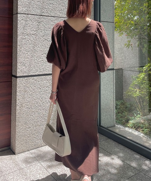 Ambre Ciel(アンブルシエル)の「2WAYガーゼボリュームマーメイドワンピース/【WEB/EC限定商品】(ワンピース・レディース・ダークブラウン/モカ/アイボリー/ブラック・FREE)」の15枚目の写真