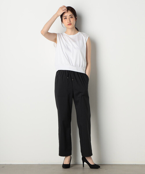 COMME CA ISM(コムサイズム)の「イージー テーパード パンツ(その他パンツ・レディース・ブラック/キャメル/ピンク・SMALL/MEDIUM/LARGE)」の4枚目の写真