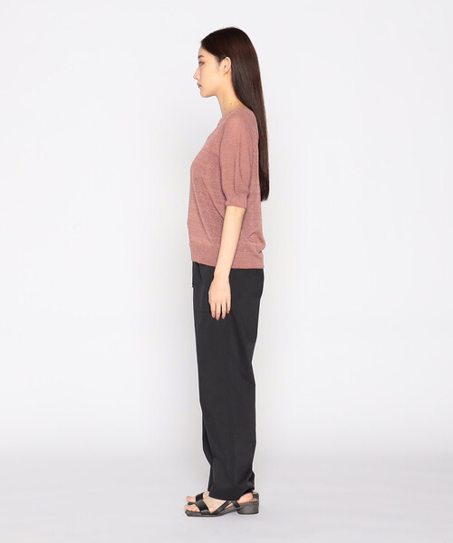 COMME CA ISM(コムサイズム)の「イージー テーパード パンツ(その他パンツ・レディース・ブラック/キャメル/ピンク・SMALL/MEDIUM/LARGE)」の6枚目の写真