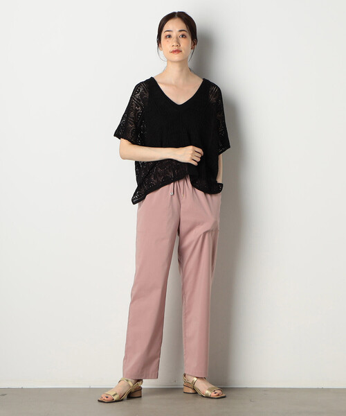COMME CA ISM(コムサイズム)の「イージー テーパード パンツ(その他パンツ・レディース・ブラック/キャメル/ピンク・SMALL/MEDIUM/LARGE)」の12枚目の写真