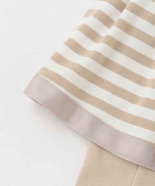 petit main（プティマイン）の「【リンク】ボーダーセットアップ(キッズ)（セットアップ・キッズ・ベージュ/ネイビー・120cm/110cm/90cm/130cm/100cm/80ｃｍ）」の13枚目の写真