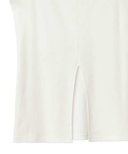 MANOF（マノフ）の「SQUARE CUT TANK TOP（タンクトップ・レディース・アイボリー/ホワイト/ブラック・S/M）」の13枚目の写真
