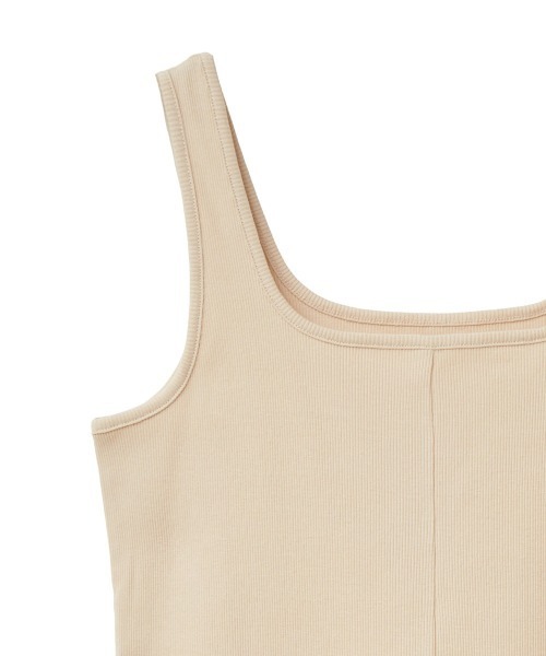 MANOF（マノフ）の「SQUARE CUT TANK TOP（タンクトップ・レディース・アイボリー/ホワイト/ブラック・S/M）」の22枚目の写真