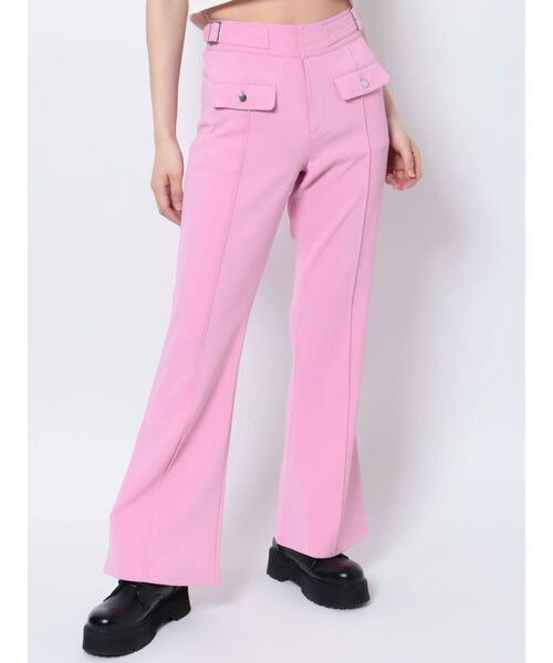 jouetie（ジュエティ）の「センターピンタックカラーフレアパンツ（その他パンツ・レディース・ブラック/ピンク/ブルー・MEDIUM）」の13枚目の写真