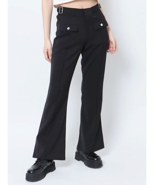 jouetie（ジュエティ）の「センターピンタックカラーフレアパンツ（その他パンツ・レディース・ブラック/ピンク/ブルー・MEDIUM）」の14枚目の写真
