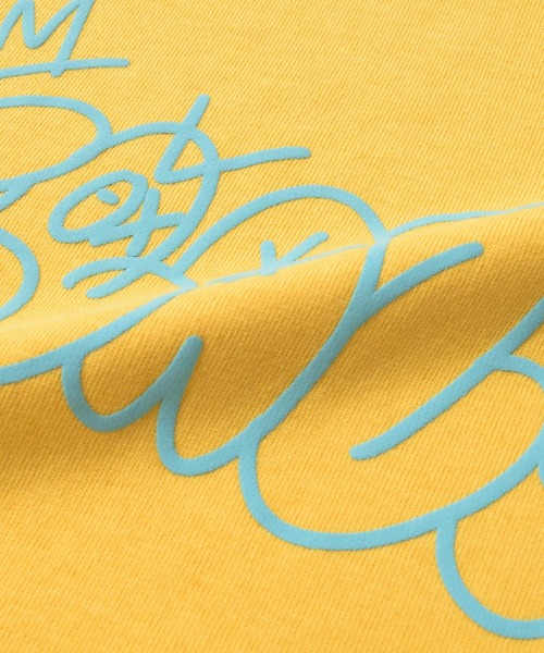 GLAZOS（グラソス）の「【接触冷感】フロントグラフィックロゴ発泡プリントビッグ半袖Tシャツ（Tシャツ/カットソー・キッズ・パープル/ネイビー/グレー/ホワイト/イエロー・130cm/160cm/150cm/140cm/170cm）」の7枚目の写真