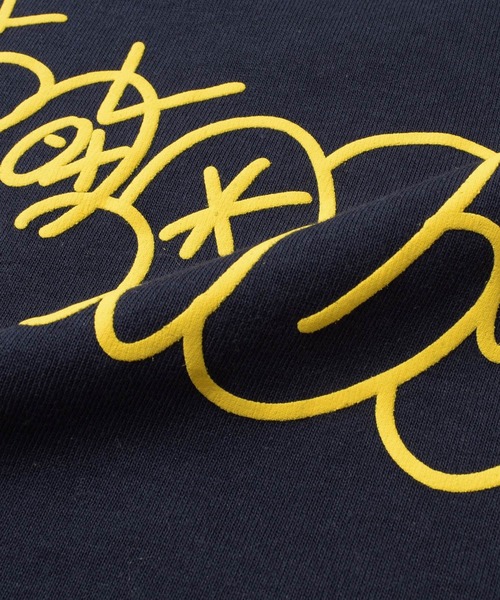 GLAZOS（グラソス）の「【接触冷感】フロントグラフィックロゴ発泡プリントビッグ半袖Tシャツ（Tシャツ/カットソー・キッズ・パープル/ネイビー/グレー/ホワイト/イエロー・130cm/160cm/150cm/140cm/170cm）」の13枚目の写真