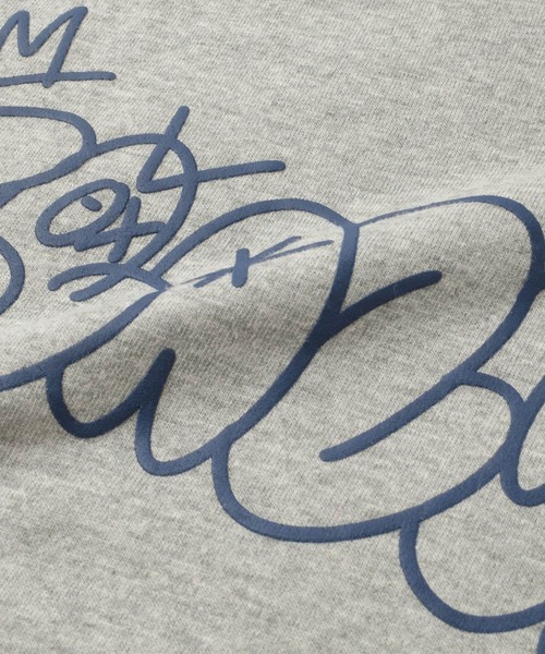 GLAZOS（グラソス）の「【接触冷感】フロントグラフィックロゴ発泡プリントビッグ半袖Tシャツ（Tシャツ/カットソー・キッズ・パープル/ネイビー/グレー/ホワイト/イエロー・130cm/160cm/150cm/140cm/170cm）」の21枚目の写真