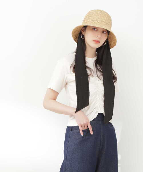 N.（N. Natural Beauty Basic）（エヌエヌナチュラルビューティーベーシック）の「◆ビスチェレイヤーカットソー（Tシャツ/カットソー・レディース・ブラック/オフホワイト・MEDIUM）」の11枚目の写真