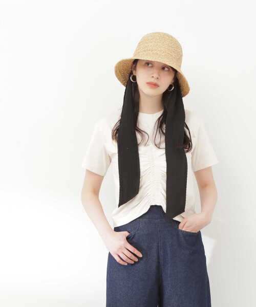 N.（N. Natural Beauty Basic）（エヌエヌナチュラルビューティーベーシック）の「◆ビスチェレイヤーカットソー（Tシャツ/カットソー・レディース・ブラック/オフホワイト・MEDIUM）」の12枚目の写真