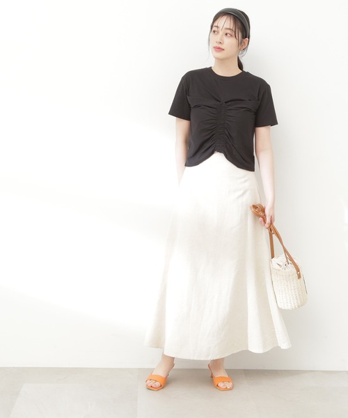 N.（N. Natural Beauty Basic）（エヌエヌナチュラルビューティーベーシック）の「◆ビスチェレイヤーカットソー（Tシャツ/カットソー・レディース・ブラック/オフホワイト・MEDIUM）」の10枚目の写真