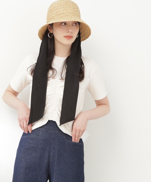 N.（N. Natural Beauty Basic）（エヌエヌナチュラルビューティーベーシック）の「◆ビスチェレイヤーカットソー（Tシャツ/カットソー・レディース・ブラック/オフホワイト・MEDIUM）」の6枚目の写真
