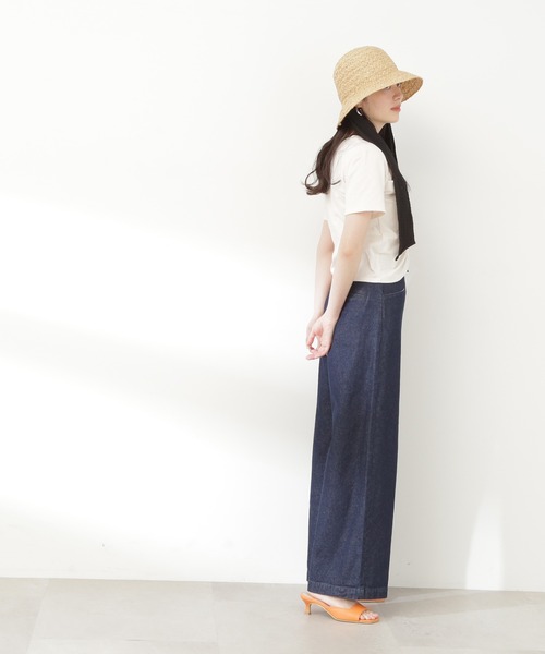 N.（N. Natural Beauty Basic）（エヌエヌナチュラルビューティーベーシック）の「◆ビスチェレイヤーカットソー（Tシャツ/カットソー・レディース・ブラック/オフホワイト・MEDIUM）」の9枚目の写真