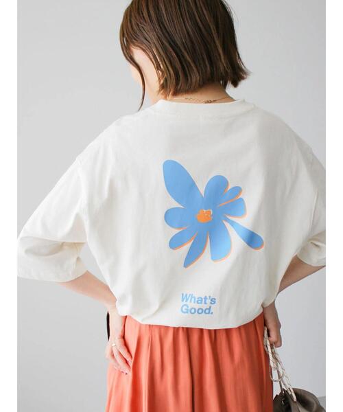 CRAFT STANDARD BOUTIQUE(クラフトスタンダードブティック)の「WHAT'S GOOD TEE(Tシャツ/カットソー・レディース・オフホワイト/チャコールグレー/アイボリー・M/L/XL)」の4枚目の写真