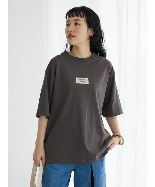 CRAFT STANDARD BOUTIQUE(クラフトスタンダードブティック)の「WHAT'S GOOD TEE(Tシャツ/カットソー・レディース・オフホワイト/チャコールグレー/アイボリー・M/L/XL)」の7枚目の写真