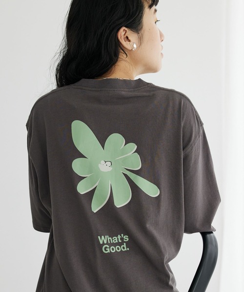 CRAFT STANDARD BOUTIQUE(クラフトスタンダードブティック)の「WHAT'S GOOD TEE(Tシャツ/カットソー・レディース・オフホワイト/チャコールグレー/アイボリー・M/L/XL)」の2枚目の写真