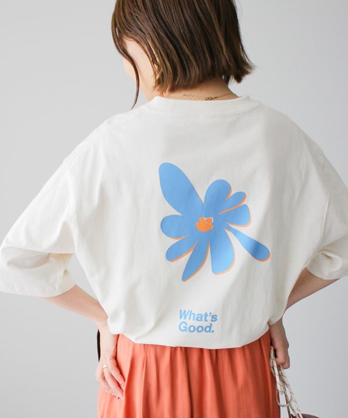 CRAFT STANDARD BOUTIQUE(クラフトスタンダードブティック)の「WHAT'S GOOD TEE(Tシャツ/カットソー・レディース・オフホワイト/チャコールグレー/アイボリー・M/L/XL)」の1枚目の写真
