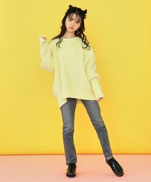 Lee/リー【100-150cm】キッズ ストレッチ ストレートデニムパンツ 長く使える